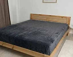 Простыня Флис Графитовая теплая мягкая простыня 200 x 230 см для кровати