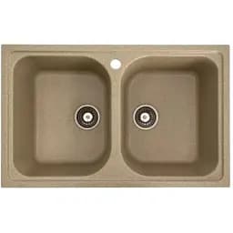 Кухонна мийка Platinum 7950 Equatoria гранітна глянцева з кріпленням 79x50 см бежева (000035781)