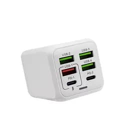 Зарядний пристрій Super Fast Charger Voltronic ADCPD006 150 W 4xUSB + 2xType-C PD+QC4.0 - мініатюра 2