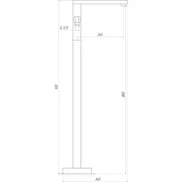 Змішувач для ванни Topaz Odiss TO 18113-H66-BL (21002) - мініатюра 5