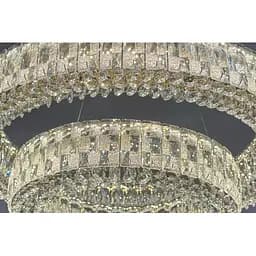 Люстра Linisoln 50033-60*40 метал, кришталь LED 140Вт 100-50см 60*40см освітлювана площа 18-20м² - мініатюра 4