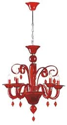 Люстра подвесная Brille свеча E14 60W Red (BL-021S/5)