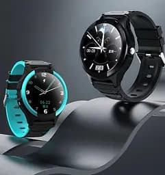 Круглий дитячий смарт годинник F03 з GPS, SIM-карткою, Wi-Fi, кнопкою SOS та функцією прослуховування Чорний  - мініатюра 2