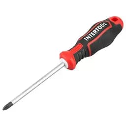 Отвертка крестообразная крестовая Intertool PH2 x 100 мм Storm VT-3420
