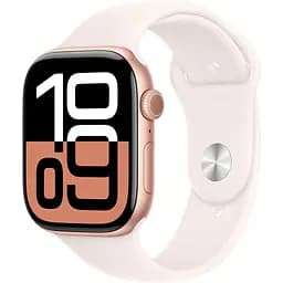 Смарт-годинник Apple Watch Series 10 GPS 46mm Rose Gold Aluminum Case with Light Blush Sport Band M/L (MWWU3) [114971]