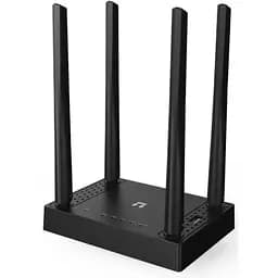 Роутер Netis N5 AC1200, Wi-Fi 802.11b/g/n/a/ac, до 1200 Mb/s, 2.4GHz/5GHz, 2 LAN 10/100 Mb/s, RJ45 10/100 Mb/s (FE), 4 зовнішні незнімні.