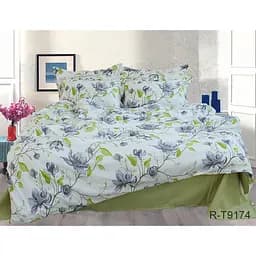 Комплект постельного белья TAG Tekstil с компаньоном Евро 000210368 (R-T9174)