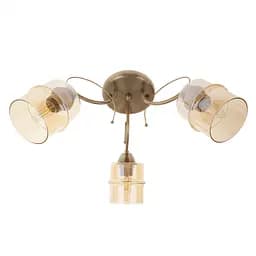 Люстра потолочная Brille в спальню Е27 60W AB (LK-722S/3)