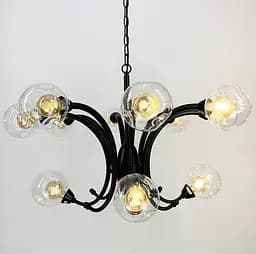 Дизайнерська підвісна люстра із подвійним плафоном Line.F Кількість ламп 9