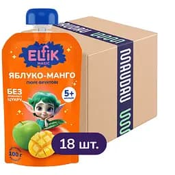 Набор пюре фруктовое Elfik Magic Яблоко-Манго 1800 г (18 шт. х 100 г)