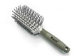 Щітка для волосся Salon Professional продувна 20 см масажний гребінць для волосся Білий