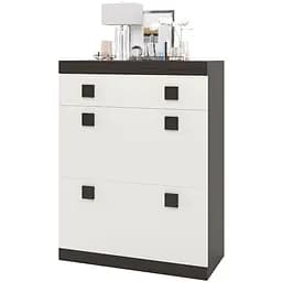 Тумба для взуття Еверест Соната ТО-800, 80х38х105.5 венге/білий (EVR-2215)