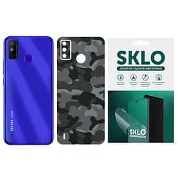 Захисна гідрогелева плівка SKLO Back (тил) Camo для TECNO Camon 18 / 18P Сірий / Army Gray