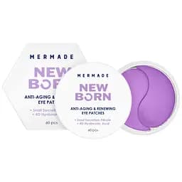 Патчі під очі Mermade New Born Anti-aging & Renewing Snail Secretion Filtrate & 4D Hyaluronic Acid омолоджуючі гідрогелеві 60 шт.