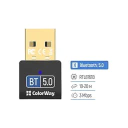 Bluetooth-адаптер ColorWay Bluetooth BT 5.0 (CW-AD-BT50) - мініатюра 6