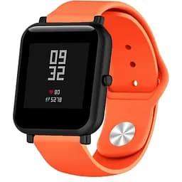 Ремінець BeWatch силіконовий для Xiaomi Amazfit BIP Помаранчевий (1010307)