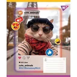 Набір зошитів Yes Cute animals А5 18 аркушів у лінію 25 шт. (767728) - мініатюра 4