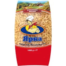 Макаронні вироби Ярка Рiжки рифленi 8 мм 1 кг - мініатюра 2