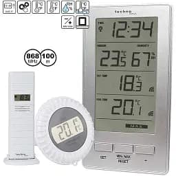 Термогігрометр Technoline WS9069 IT Silver (WS9069) - мініатюра 5