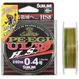 Шнур Sunline PE EGI ULT HS8 180 м 0.5/0.117 мм 3.9 кг - мініатюра 2