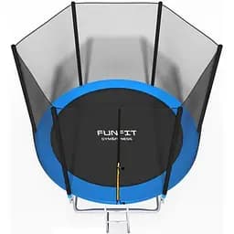 Батут Funfit 8ft (252см) синій з зовнішньою сіткою - мініатюра 3