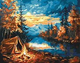 Картина за номерами Ніч у лісі Ideyka 40x50 см КНО2903