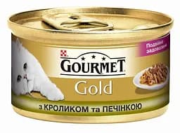 Сухий корм Gourmet Gold з кроликом та печінкою 85 г x 12 шт