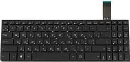 Клавіатура для ноутбука ASUS (X570 series) ukr, black, без фрейма, підсвічування клавіш(оригінал)