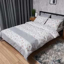 Комплект постельного белья Moon&Star Бязь Gold Люкс Romantic Bloom Евро 200х220 наволочки 2х70х70