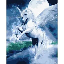 Картина по номерам Ideyka Сказочный пегас KHO4320 40х50 см