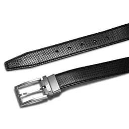 Ремінь чоловічий шкіряний Semi Line Black/Brown (P8232-0 L) - мініатюра 3