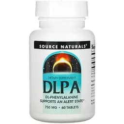 Амінокислота Source Naturals DLPA 750 мг 60 таблеток