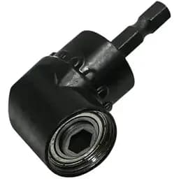 Кутовий адаптер Semi магнітний під біти для шуруповерта/дриля 105° насадка 1/4 сталевий, Black