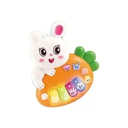 Пианино Зайка WToys, озвученная на украинском языке, интерактивная (в ассортименте)