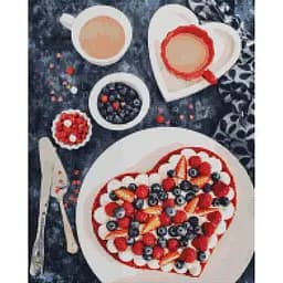 Алмазна мозаїка "Ягідний десерт" Brushme DBS1103, 40х50 см