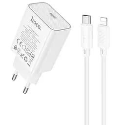 СЗУ Hoco C143A Benefit PD20W (1USB-C) + кабель Type-C to Lightning