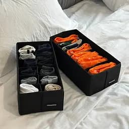 Комплект органайзерів ORGANIZE  для білизни 2шт (чорний)