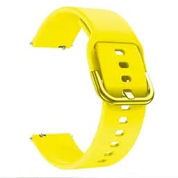 Силіконовий ремінець One Watchbands Samsung Galaxy Watch 4 44mm - жовтий розмір L ширина кріплення 20мм (WB00S4ONE2444) - мініатюра 2