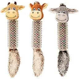 Flamingo Cow/Horse/Donkey Spines фламинго корова лошадь ослик мягкая игрушка с пищалкой для собак
