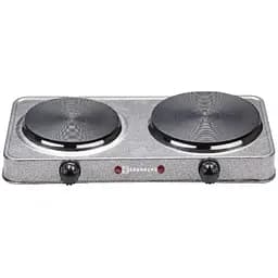 Плита двоконфоркова електрична кухонна Edenberg EB-62197 настільна переносна 