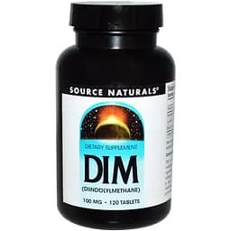 Натуральная добавка Source Naturals DIM дииндолилметан 100 мг 120 таблеток