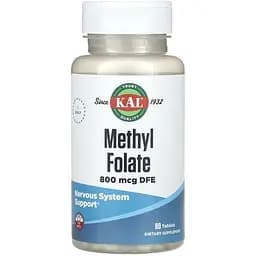 Фолиевая кислота KAL Methyl Folate 800 mcg, 90 таблеток