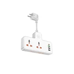 Сетевой удлинитель HOCO AC12A Reise 2-position expansion socket(PD30W1C3A) (8.5 cm) White