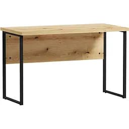 Стіл прямий лофт з екраном ОП-161 Orange-Line 1200х600х750 Чорний/Дуб Евок прибережний