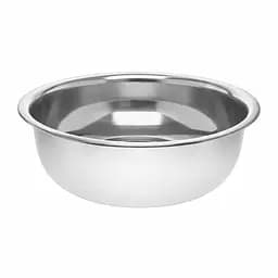 Таз круглий із харчової нержавіючої сталі Ø33 см H9.5 см 6 л Interos Сірий 87608