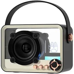 Колонка Bluetooth QD05 Retro Style Black