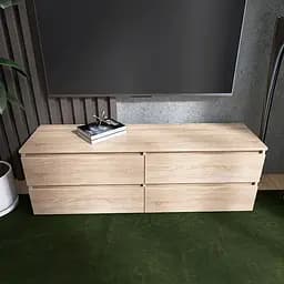 Тумба під телевізор Еверест ЛТВ-1400 Лайт 140х38х49 см Дуб сонома (EVR-4671)