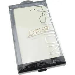Чохол-книжка Toto Book Universal cover Love 4.5-5" White - мініатюра 2