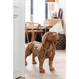 Статуетка J-line у формі собаки з дерева ручна робота (10890)