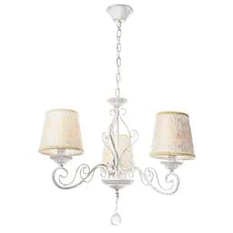 Люстра подвесная Brille с абажуром классическая E14 40W WH (BKL-663S/3)